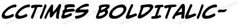 CCTimes BoldItalic字体转换